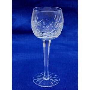 Astral Christina Cut 7 3/8" Crystal HOCK WINE GLASS Vintage Stemware
